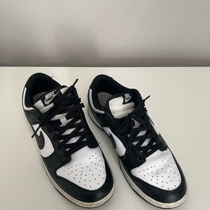 Nike Black & White Low Top Dunks Sneakers